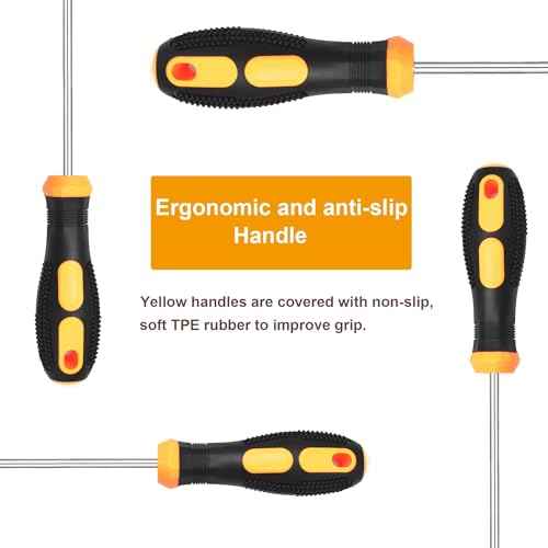 Square Head Screwdriver Set 4 Sizes SQ0 SQ1 SQ2 SQ3 Square Screwdriver Tool Kits Magnetic Tips