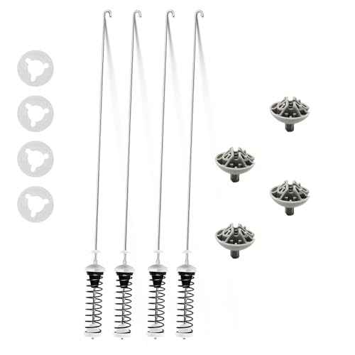Upgraded MVWC400XW4 WTW5600XW0 MVWX700XW0 MVWC360AW0 Washer Suspension Rods, Fit for Kenmore Whirlpool Maytag Washer MVWX500XW0 MVWX700XL2 3LWTW5550YW2 MVWX700XL1 MVWC400XW0 WTW5550XW0 WTW5500XW3