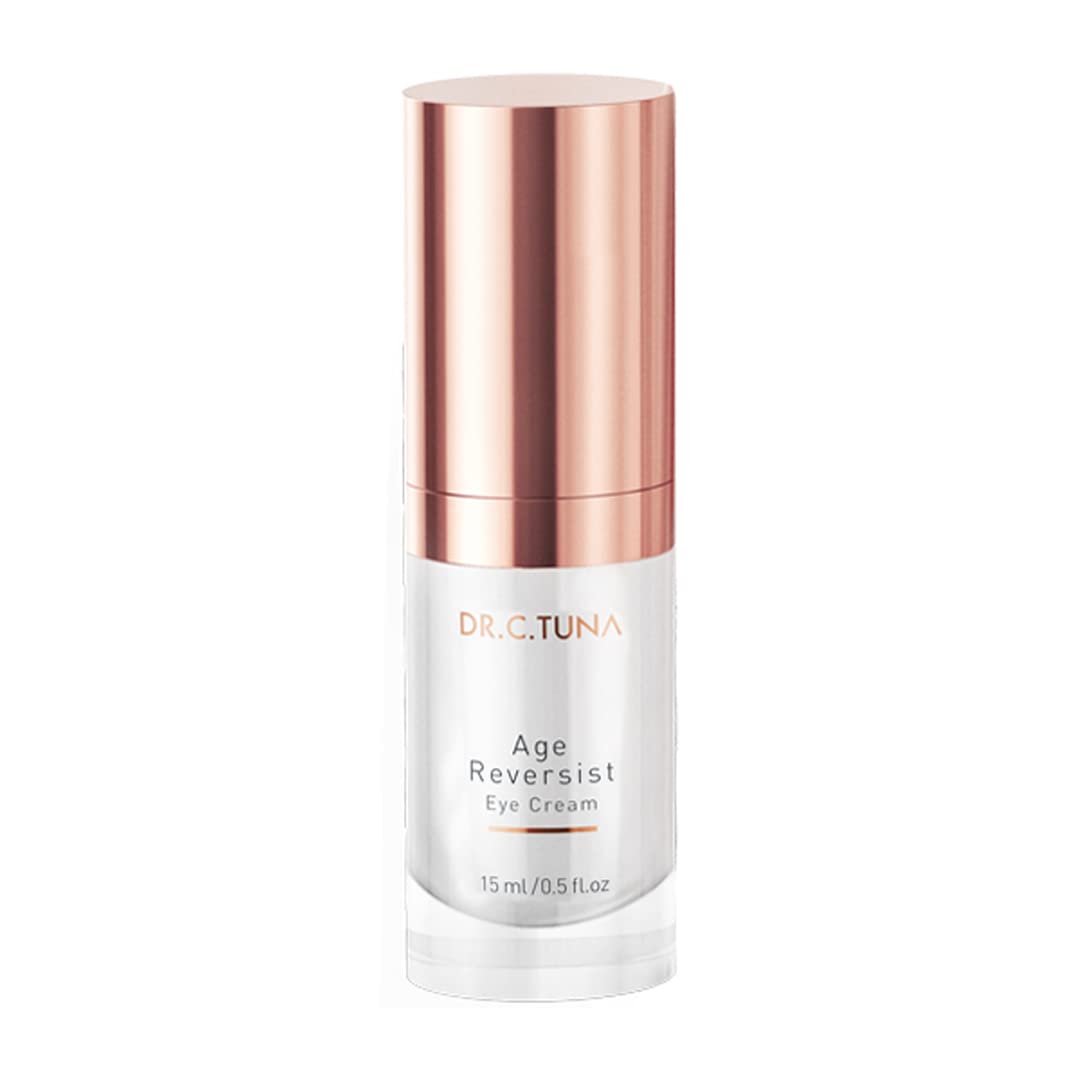 FARMASI Dr. C. Tuna Age Reversist Eye Cream, Reduces Under Eye Bags, Wrinkles, Dark Circles, Fine Lines & Crow's Feet Instantly, Effective Daily Moisturizer Wrinkle Cream, 0.5 fl. oz. / 15 ml