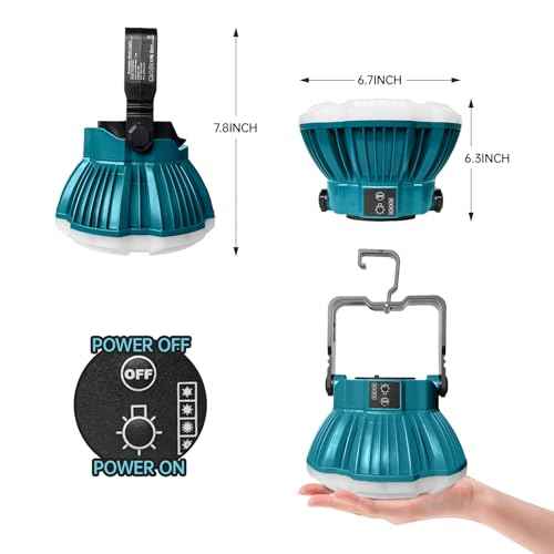 18V LED Camping Lantern for Makita 18V LXT Battery, 24W LED Work Light for Emergency and Hurricane,Camping, Hiking, Fishing£¨Battery Not Included£©