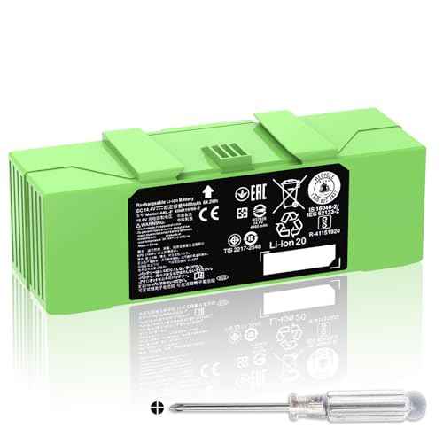 Dentsing ABL-F Battery for iRobot Roomba i7 i7+ j7 j7+ 7158 7150 7550 7558 i3 i3+ 3150 i4 i4+ 4150 i8 and e5 e6 e5150 e6198 Replacement Battery for Roomba i & e & j Series 4460mAh 14.4V