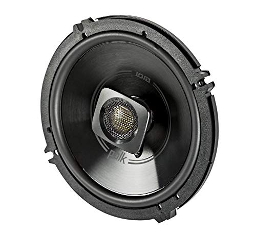 Polk Audio DB652 DB+ Series 6.5 Inch Marine Speakers, 2-Way Coaxial for Car Audio & Boat, 40-22kHz Frequency Response, Polypropylene Woofer Cone, 3/4" Silk Dome Tweeter, Black
