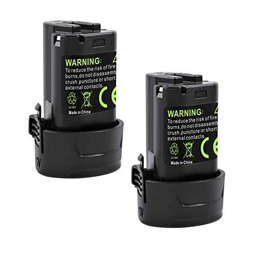 2 Pack 10,8V 4.0Ah Li-Ion Replacement Battery for Makita 10.8V-12V Max Lithium ion Battery BL1013 BL1014 194550-6 194551-4 195332-9