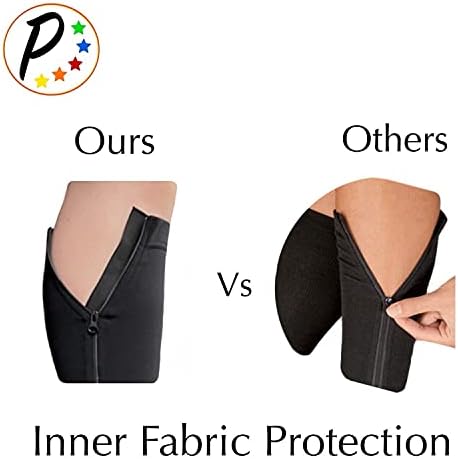 Original Open Toe 20-30 mmHg Firm Compression Circulation Zipper Socks (Black, 3X-Large)