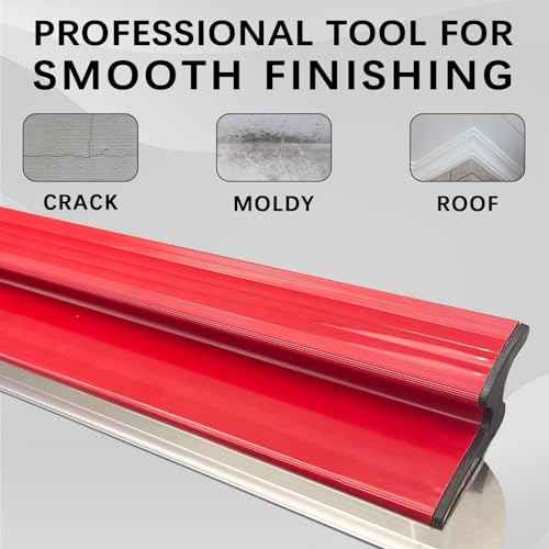 Drywall Skimming Blade 32 Inch, Smooth Finish, Precision 0.5mm European Stainless Steel Blade (Replaceable),Drywall Skimming Blade Tool for Drywall/Wallboard/Plasterboard