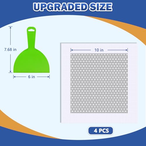 Upgraded 4¡¿10 Inch Self-Adhesive Drywall Patch Kit, Large Hole Repair with Aluminum Patch & Professional Trowel for Interior Wall Restoration