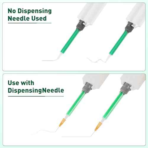 24 Pack Epoxy Mixing Nozzle, 3.5 Inch Adhesive Mixing Nozzle Tip, Resin Mixer Adhesive Gun Applicator for 50ml/1.7oz (1:1 & 2:1 Ratio)