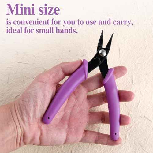 SPEEDWOX Long-Nose Pliers 5.5" Mini Tweezer Nose Pliers Chain Nose Plier Flat Nose Specialty Pointed Nose Micro Plier With Smooth Jaws 1mm Diameter Tip Small Jewelry Making Needle Nose Plyers