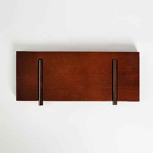 HEYSONG Pegboard Wall Organizer Panels Wooden Pegboard Wall Mount, Hanging for Garage Kitchen Living Room Bathroom Office (Coffee)