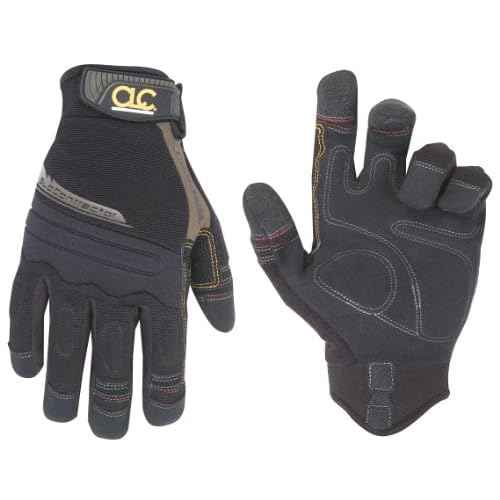 Custom Leathercraft130L Subcontractor Flex Grip Work Gloves, Large