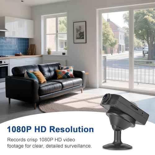 Small Camera,64GB Nanny Cam,1080P Video Camera for Security,Motion Detection,NO WiFi