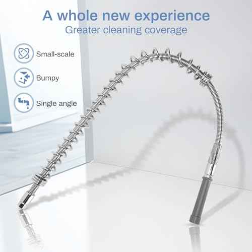 Commercial Sink Sprayer Hose,Commercial Kitchen Sink Faucets Flexible Hose Replacement(44 inch),with 304 Stainless Steel Pre Rinse Spring, Suitable for Use with Commercial Faucets