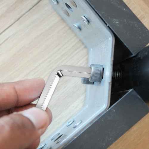4 PCS Square Head Wrench Set (0.12in 0.16in 0.2in 0.24in), Square Head Screwdriver L Shaped Square-Key Kit Chrome Vanadium Steel L Shaped Screwdriver Reliable Elbow Wrench Set for Pocket Hole Screws