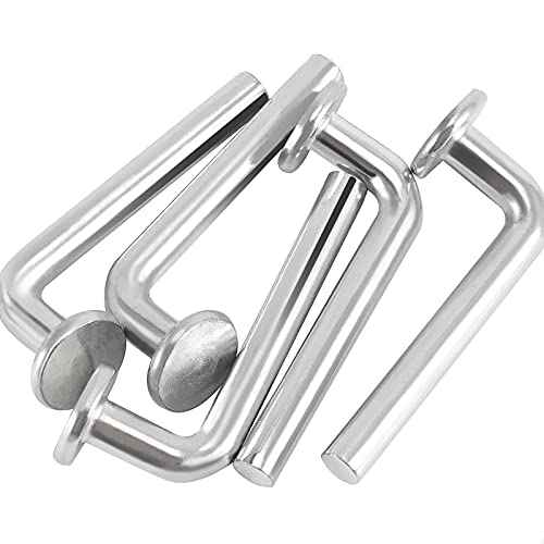 HOIGON 100 PCS M8 Universal Pallet Rack Drop Pin, Round Head Pallet Rack Safety Bolts, Strong Universal Pallet Rack Safety Pin for Warehouse, Home DIY Pallet Racks Shelving Units, 2.56 x 0.31 Inch