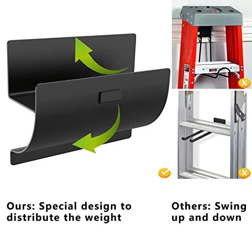 Heavy-Duty Ladder Hanger-Wall Mount Ladder Hook-Garage Wall Wheelbarrow Hangers-4 Pack