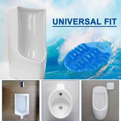 Urinal Screens Deodorizer 56 Pack Urinal Deodorizer Scented Urinal Screen Anti-Splash Urinal Screen for Urinals in Restrooms Restaurants Office Schools (28 Blue+28 Orange)