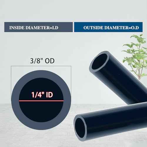 3/8" Black Nylon Air Line Tubing - 100 FT Air Hose, DOT Approved for Air Brake Tubing Suspension Or Fluid Transfer