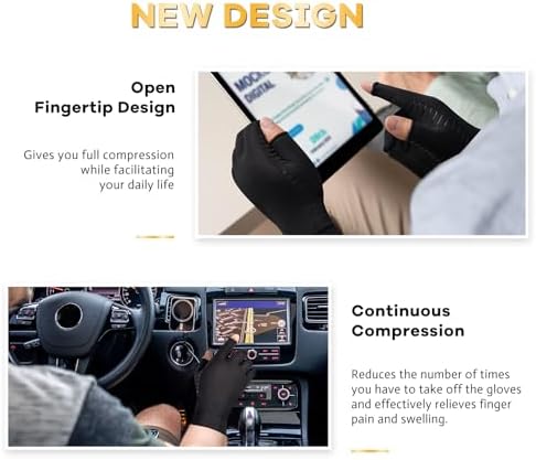 Copper Compression Gloves for Carpal Tunnel Relief, Arthritis Pain Relief Gloves for Women and Men