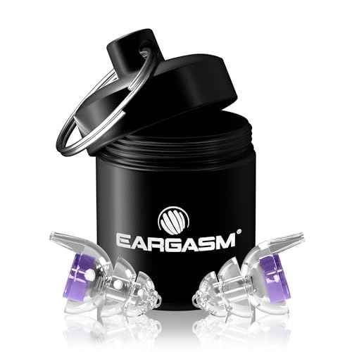 Eargasm Smaller Ears Hyperviolet Purple Earplugs - Noise Reducing Ear-Plugs for Hearing Protection at Concerts, Music Festivals, Loud Environments, Live Events, Sporting Events