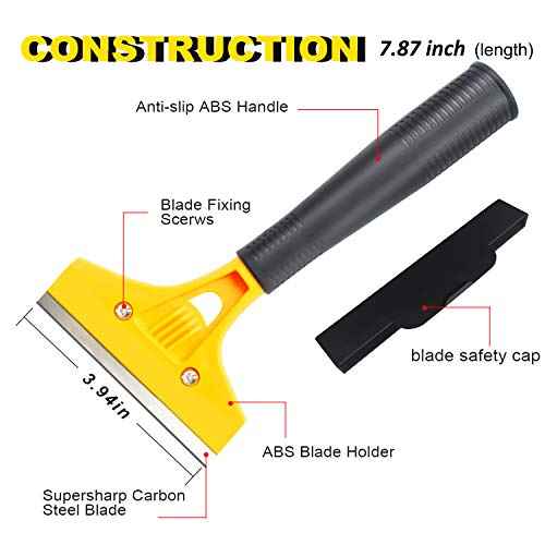 tiptopcarbon Wallpaper Smoothing Tool with 8 Inch Scraper for Contact Paper Adhesive Vinyl 10pcs/Pack