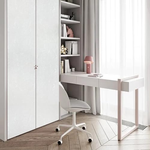 seonta White Silk Wallpaper Peel and Stick Self Adhesive Removable Embossed Vinyl Film Contact Paper for Cabinet Home Decoration Textured Shelf Paper