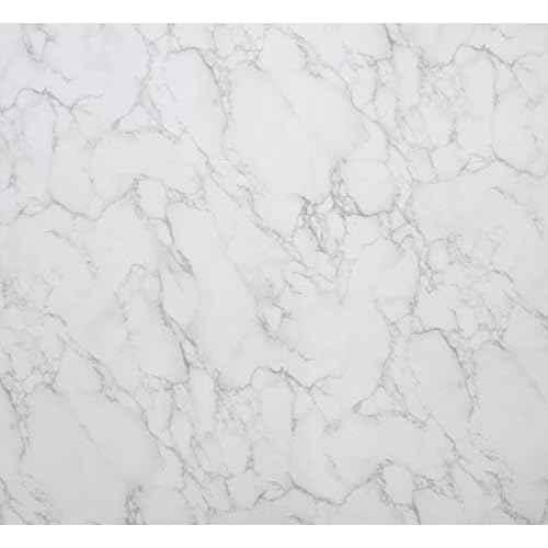 VViViD Matte Carrara White Marble Natural Texture Architectural Vinyl Sheet Film Roll (16 Inch x 6.5ft Roll)