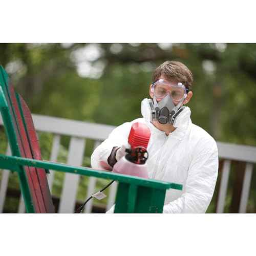 3M Half Facepiece Disposable Respirator Assembly 53P71, NIOSH Approved, (OV/P95), L, Permanently Attached Cartridges, 1 Unit