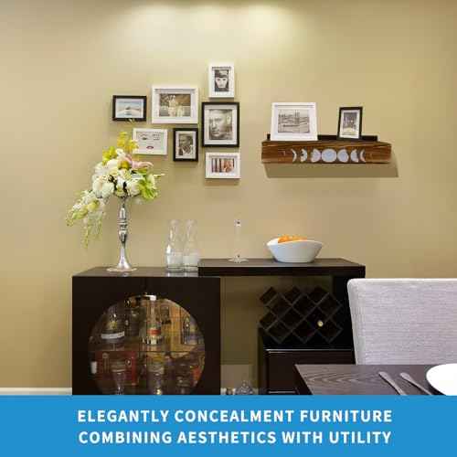 Hidden Gun Sotrage Shelf - Concealment Furniture - 14.4'' Wide Hidden Storage Wall Decor - Concealment Shelf for Home