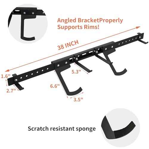 Bike Rack Garage Wall Mount,Bike Hangers for Garage Organization,Vertical Bicycles Hanger Hooks for Indoor Space Saving,2 Bicycles and 2 Helmets