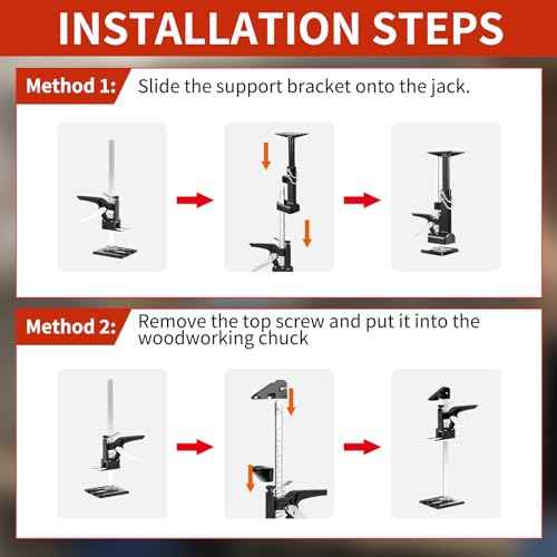 SauHandi Cabinet Jacks for Installing Cabinets,3rd Hand Support System with 365 LB,Hand Lifting Jack Tool,23.4 inches Third Hand Tool Adjustable Support Pole Installing Cabinet Jack