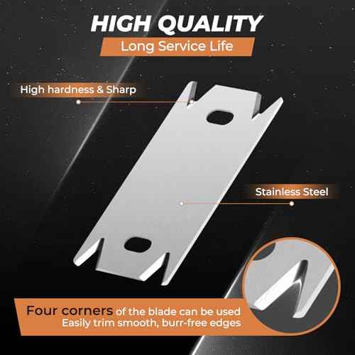 Edge Banding Trimmer for Woodworking & 1PCS Replacement Blade,Edge Corner Planer with Hanging Strap,Edge Banding Cutter,Hand Planer Edge Bander,for Deburring, Chamfering and Trimming