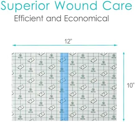 10" x 12" Ostomy Shower Cover [Pack of 25], Ostomy Bag Shower Protector Stoma Shower Guard Colostomy Shower Shields Waterproof Bandage for Women Men Showering