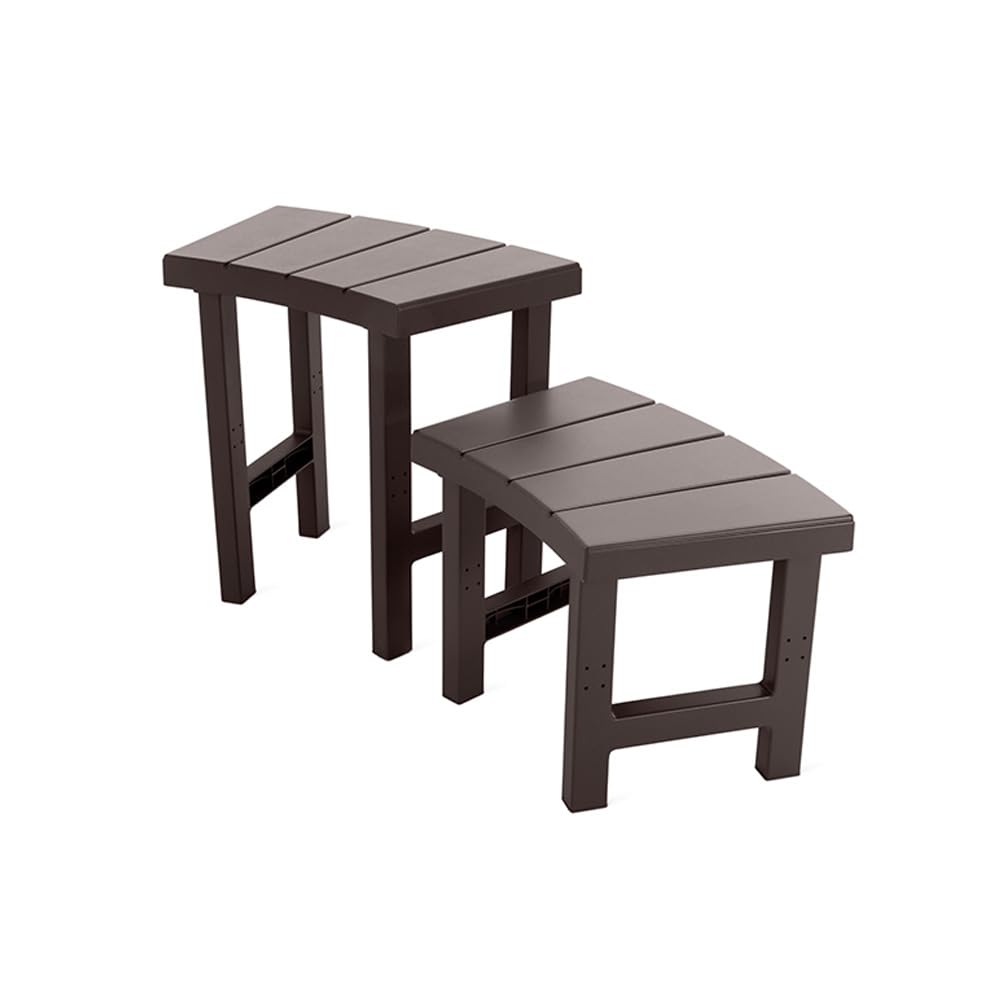 Intex Set of 4 PureSpa Benches, 2 Medium and 2 Tall Bench Accessories Compatible with Inflatable Hot Tub 4 Person Spas (Bench Accessories Only)
