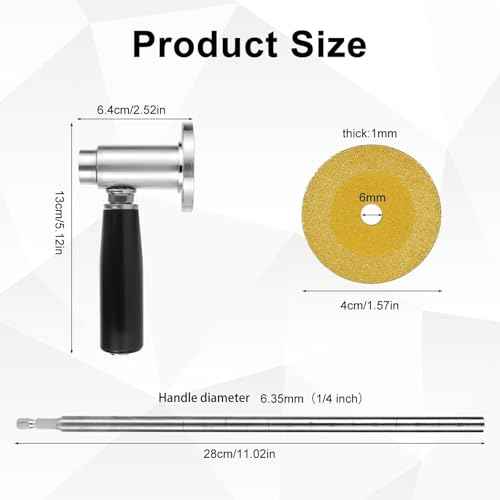 Inside Pipe Cutter for PVC Pipe Cutter, Internal/Inside PVC-ABS Pipe Cutter Tool for Drill, Fit for 1-1/2 Inch to 8 Inch, 7 Inch Adjustable Cutting Depth, 1/4in Hex Shank Fit for Impact Drivers