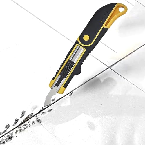 Grout Removal Tool Grout Removal Blade 1 Handle and 3 Grouting Saw Blades Used to Clean Debris in The Gaps of Tiles for Better Filling