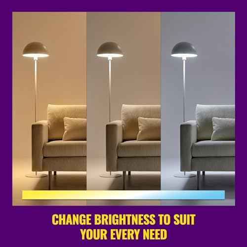 WiZ Connected 40W B12 LED Smart Light Bulbs - 3 Pack - Connects to Your Wi-Fi - E12 Smart Bulb - Control with Voice or App + Activate with Motion - Matter Compatible