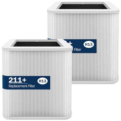 211+ Replacement Filter Compatible with Blue Pure 211+ Air Purifier,H13 True Filter and Activated Carbon Filter,2 Pack