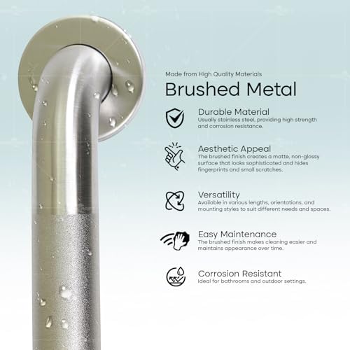 Grab Bar for Bathtubs and Showers, Anti Slip Shower Grab Bars for Seniors and Elderly, Safety Bar for Bathroom 42" x 1.5" ADA Compliant Grab Bar, Heavy Duty Stainless Steel Shower Handle