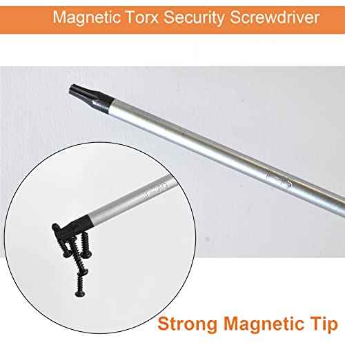 T15 Torx Screwdriver Extra Long, SKZIRI 12inch T15H Long Torx Security Screwdriver Blade Length S2 Steel (T15)
