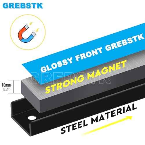 GREBSTK 24 IN Magnetic Tool Holder Strip Heavy Duty Magnetic Tool Bar Metal Tool Organizer Rack with Mounting Screws, 4PCS