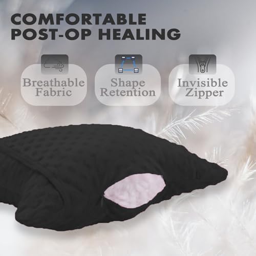Hysterectomy Pillow with Pocket, Hysterectomy Recovery Abdominal Pillow, Post Surgery Pillow for Abdomen, C-Section Recovery Pillow, Mastectomy, Tummy Tuck, Hernia, Abdominal Surgery Must Haves