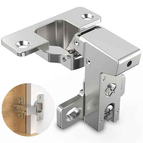 Chibery 10 Pack Face Frame Inset Cabinet Hinges, Soft Close 105¡Æ Insert Concealed Cabinet, Slide on Plate, Smooth Slow Self Closing Silent Hardware, 3D Heavy Duty for Blind Corner, Kitchen, Cupboard