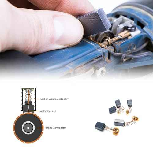 40Pcs Electric Motor Carbon Brushes 10 Different Sizes for Replacement Repair Power Tool Part