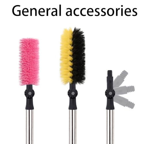 2pcs Universal Joint Angle Adapter, Rotatable Brush Extender Spray Can Extension Doca Pole Connector Attachments Versatile for Window Light Bulb Gutter Cleaning Tool Paint Roller Accessories
