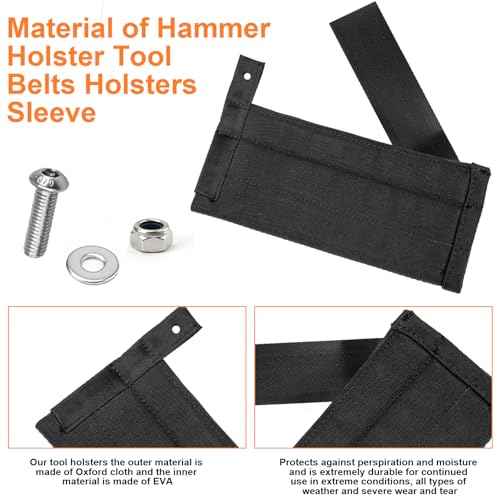 Flat Bar Holster Replacement for Diamondback Utility Holster for Multitool Pouches, for Diamondback Hammer Holsters Tool Belts Holsters Sleeve Adjustable Strap - Suit for Carpenters, Roofers, Framers