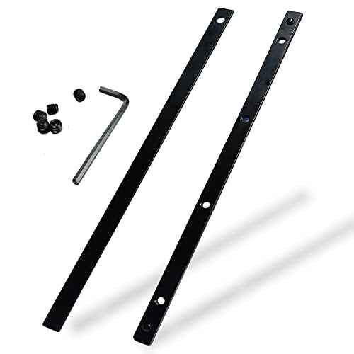 Guide Rail Connector Set P-45777 for Makita Track Saw Long Cuts£¬ Also Compatible with Festool, Fit for DeWalt, Fit in Integrated Guide Rail T-Slots for Secure Cutting, 2 PCS, Black