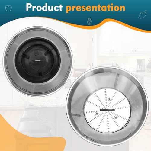 BR-1 Mesh Filter Basket Compatible with Models JE95XL, JE98XL, BJE200XL Juicers, SP0010662 Blender Basket Assembly - Ready to Use Mesh Bowl, Upgraded Titanium-coated Blades and Base