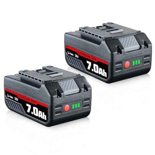 2 Pack 7.0Ah 18V Li-ion BAT609 Replacement for Bosch Battery Compatible with Bosch 18V Battery BAT609 BAT618 BAT618G BAT619 BAT619G BAT610G BAT622 Cordless Tools
