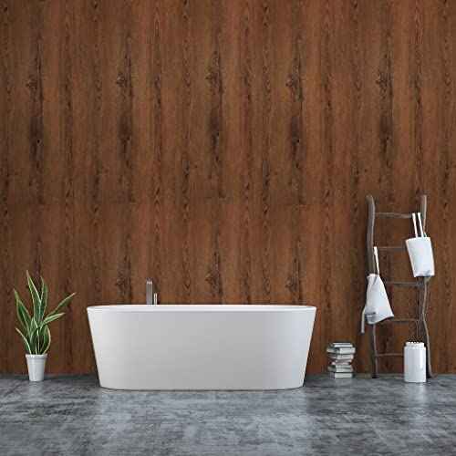 Wood Grain Contact Paper Peel and Stick Wallpaper Brown Wooden Look Wallpaper 17.7"x118" Self-Adhesive Removable Waterproof Wall Paper for Kitchen Cabinets Countertop Drawer Bedroom Vinyl Roll