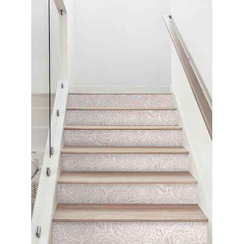 CiCiwind Pink Wallpaper Floral Peel and Stick Wallpaper Modern Flower Contact Paper for Bathroom Bedroom Boho Removable Self Adhesive Wall Paper for Kitchen Cabinets Drawer Shelf 78.7" ¡¿ 16"